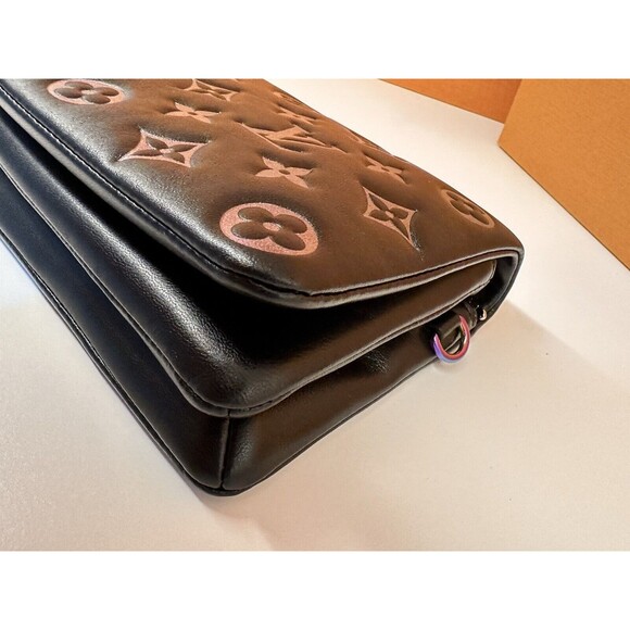 NIB Louis Vuitton Pouchette Coussin Ski Black Holographic M82746 💯% Authentic - Picture 11 of 16